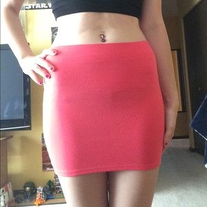 Peach tight Skirt