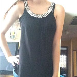 Black tank top