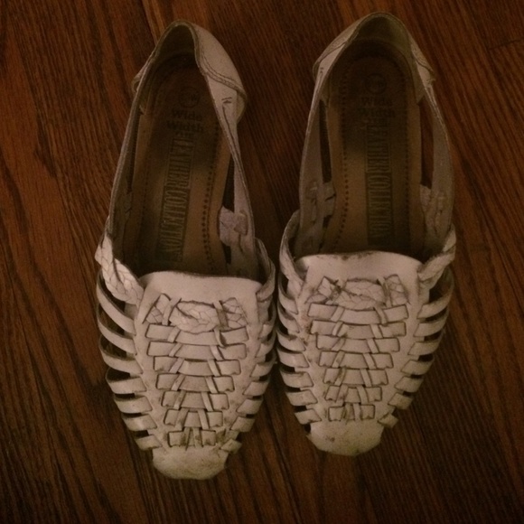 Vintage White Summer Sandals