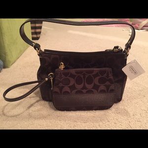 Coach purse and wristlet