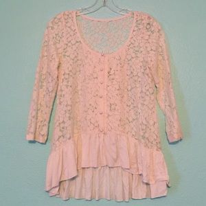 Ivory Lace Top Medium