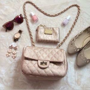 Rose Gold Quilted Bag