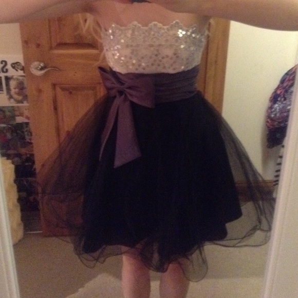 Black and silver dress