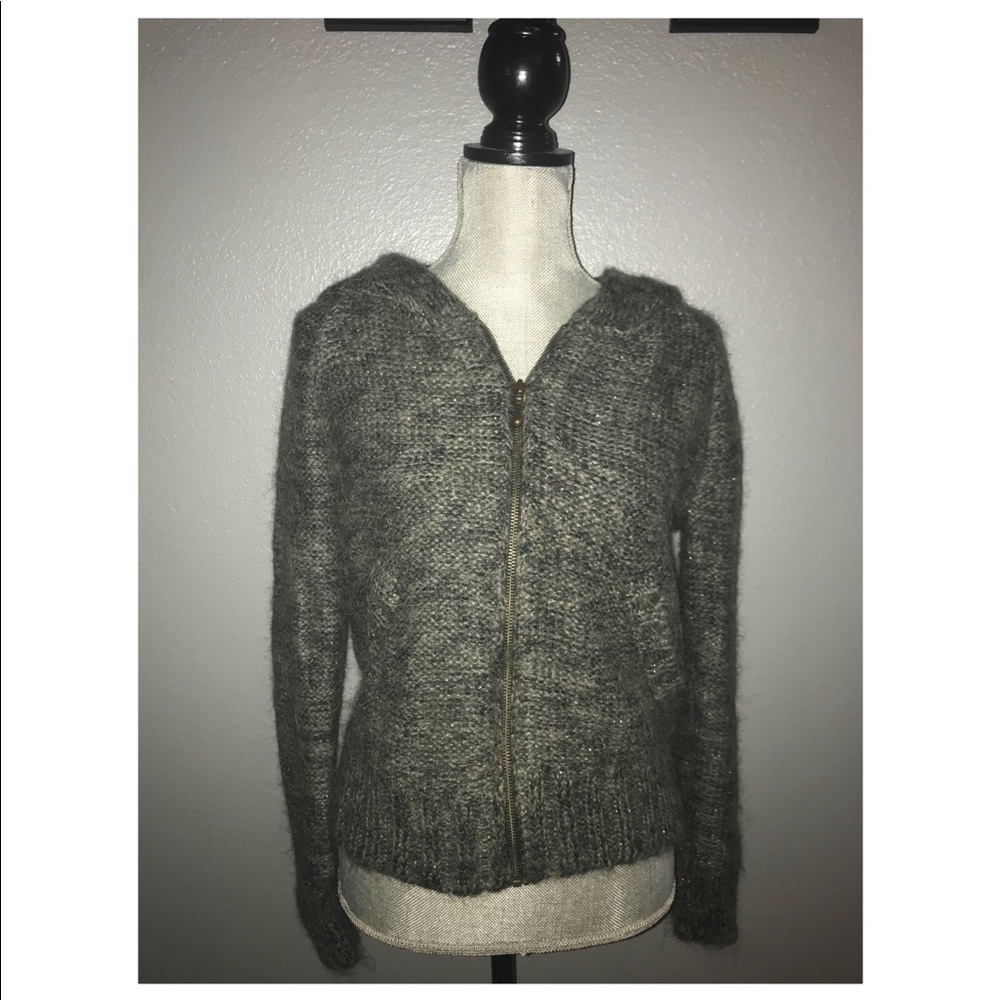 Wool Zip Up Hoodie