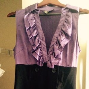 Purple and Black Dress