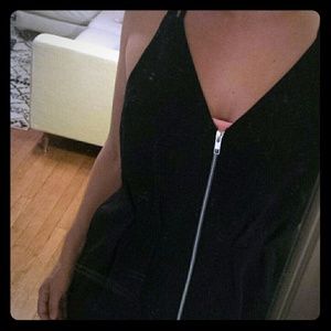 Asos Black Zipper Dress