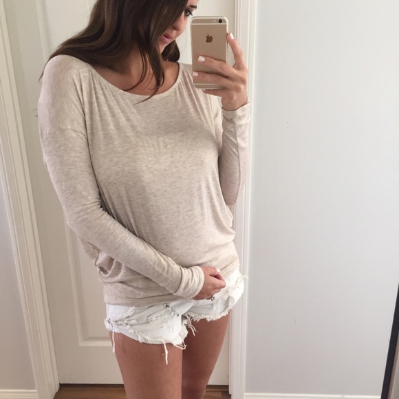 Last Item | Oatmeal Light Dolman Top - Picture 2 of 4