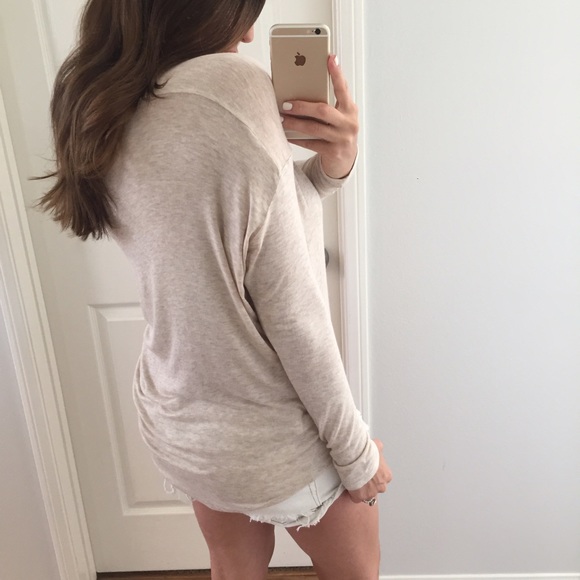 Last Item | Oatmeal Light Dolman Top - Picture 4 of 4