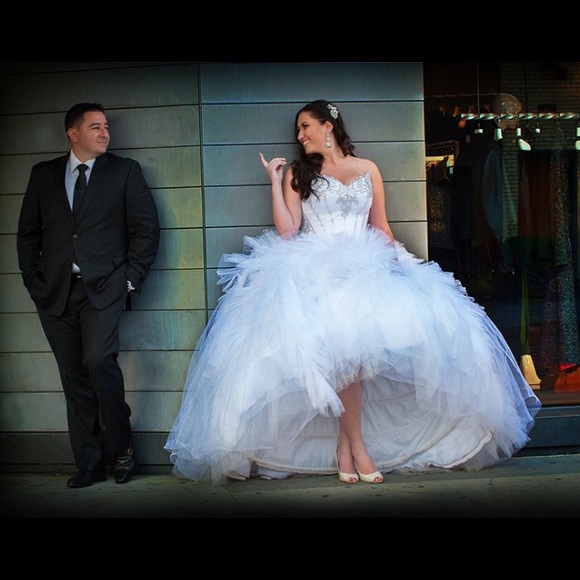Custom made wedding dress