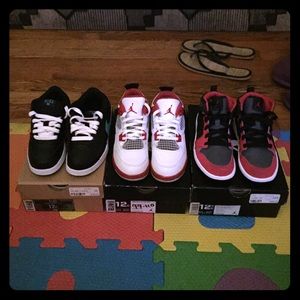 Jordan and Nike kids sneakers