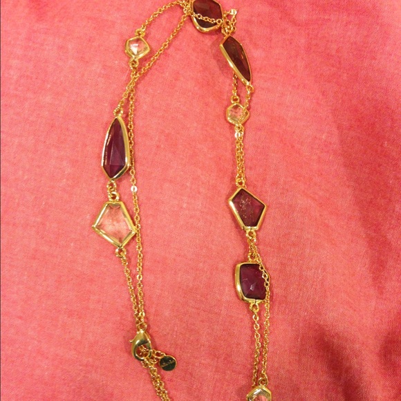 Purple Pippa Stella and Dot Necklace