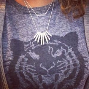 Rebel Cluster Necklace in Silver