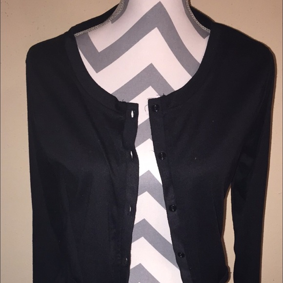 Black cardigan