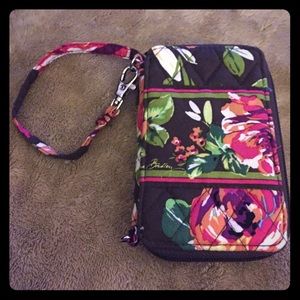 Vera Bradley Carry It All Wristlet in English Rose