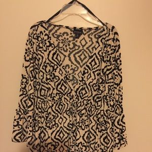 Enfocus beige print dress. Size 18