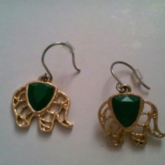 Elephant filigree earrings - Picture 2 of 5