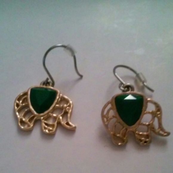 Elephant filigree earrings - Picture 5 of 5