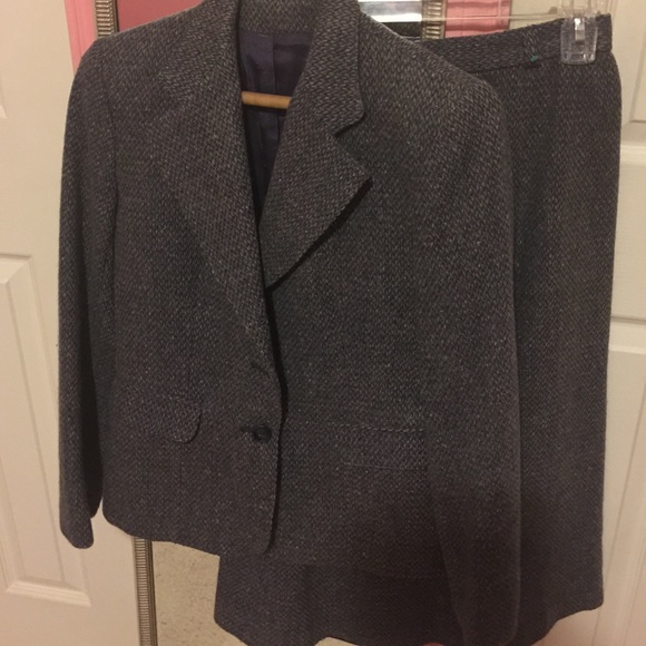 Grey Blazer with skirt/ outfit for business work