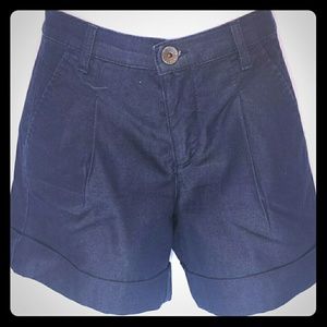 Benetton Blue Denim Mini Dress Shorts