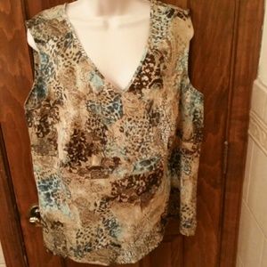 A multi color tank top