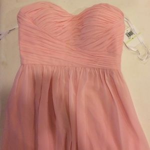 Strapless pink Donna Morgan dress