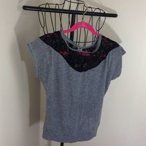 Forever 21 Top w/ Lace Neckline