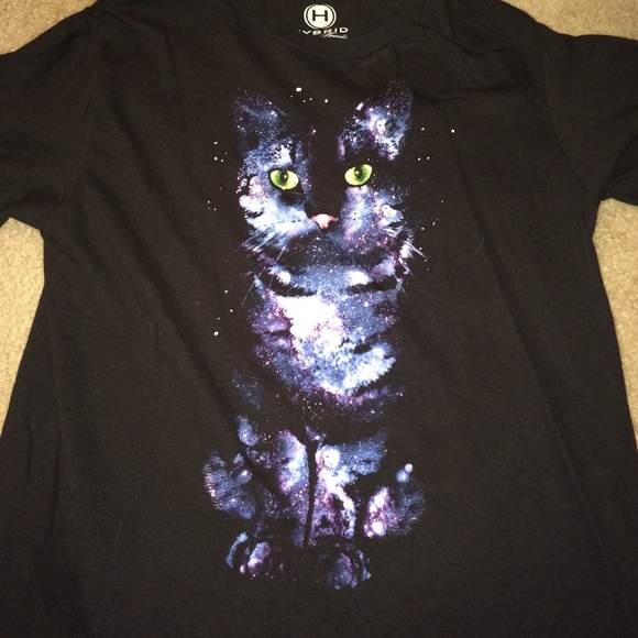 Galaxy cat tee