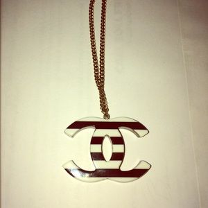 Chanel enamel reversible necklace