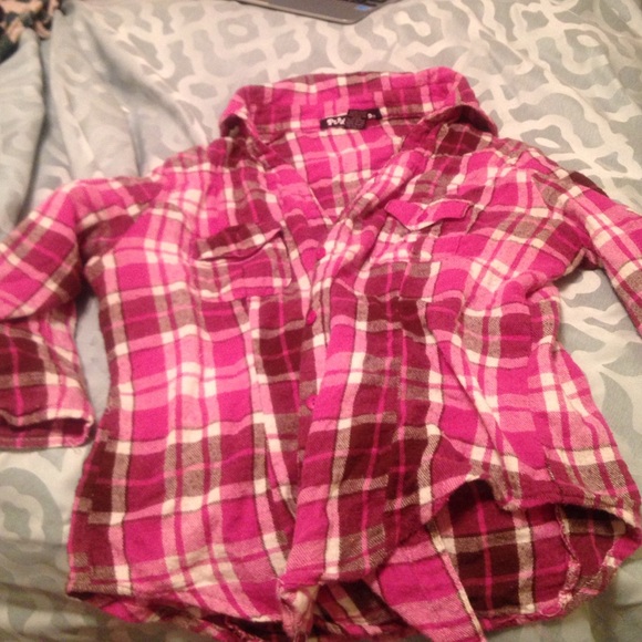 Pink plaid shirt