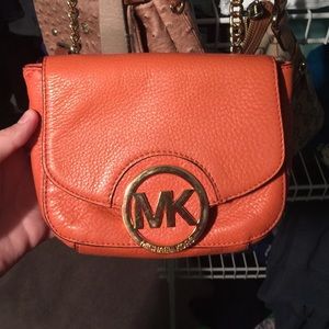 Small authentic Michael kors Orange purse