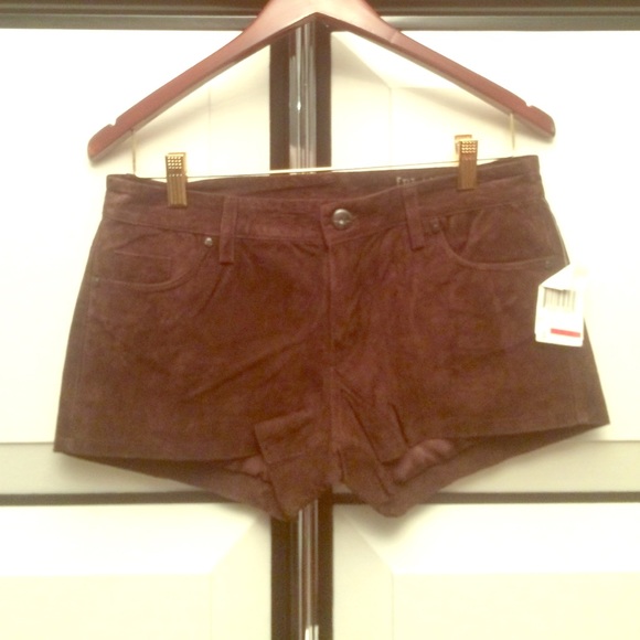 BLANKNYC Brown Suede Shorts Size 27