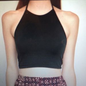 Brandy Melville Black Halter Top