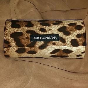 Dolce & Gabbana leopard eyeglass case