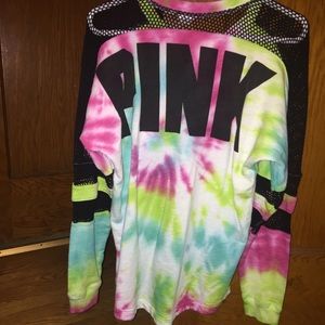 Victoria Secret's Varsity Crew Tie Dye