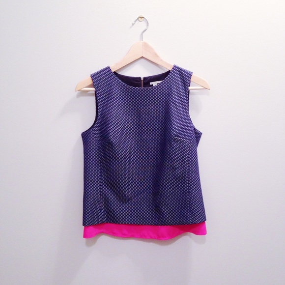 NWOT Navy & Hot Pink Top (available until Jan. 2) - Picture 1 of 4
