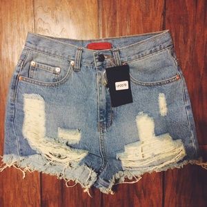 NWT. Nasty gal high waisted shorts