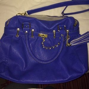 Steve Madden Electric Blue "Bneptune" satchel