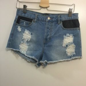 Forever 21 Shorts - F21 distressed high waisted denim shorts Forever 21 Shorts - F21 distressed high waisted denim shorts