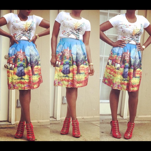 Vantage beautiful colorful skirts - Picture 3 of 4