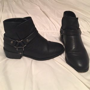 Black ankle booties