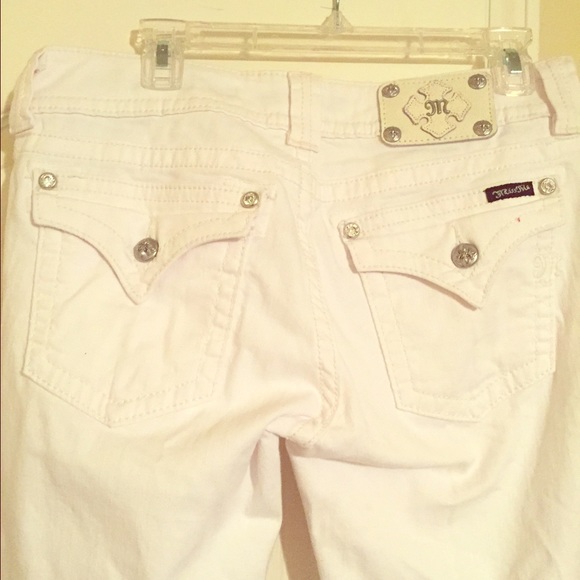 Miss Me Bootcut White Jeans