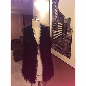 NWT Faux Fur Shag Vest