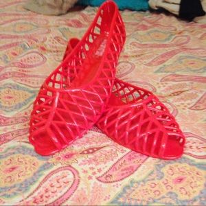 Red Jelly Flats | American Apparel