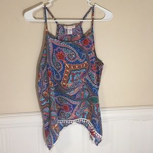 Open Back colorful Tank top