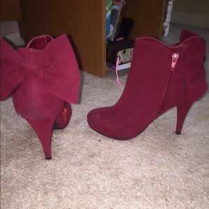 Charming Charlie, Red Christmas Booties