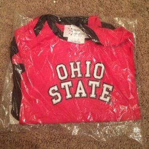 Set of 2 Newborn Ohio State onesie