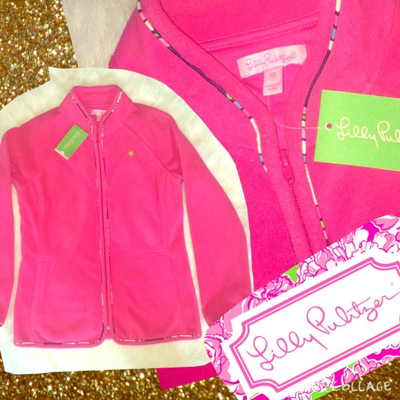 Lilly Pulitzer Jackets & Blazers - NWT Lilly Pulitzer Daiquiri Pink Fleece Jacket XS