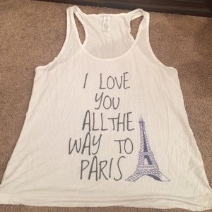 I love you all the way to Paris tank