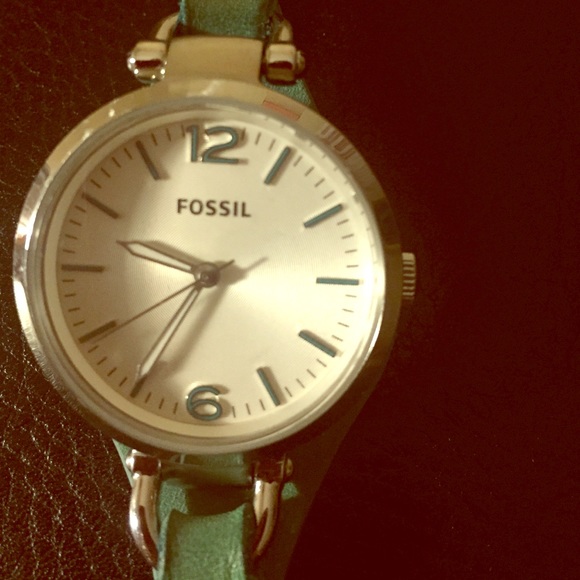 Fossil Aqua Leather Watch