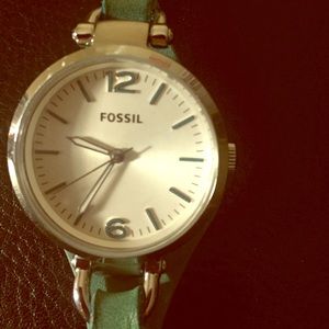 Fossil Aqua Leather Watch